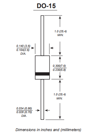 ショットキー障壁の整流器ダイオードSB240 SB260 SB280 SB2100 0
